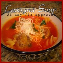 lasagna soup meatballs clean eating 21 day fix 21dayfix recipes meal plan amy allen fitness health approved